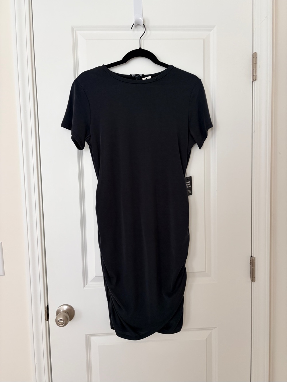 NWT! Express Black Short-Sleeve Mini Dress